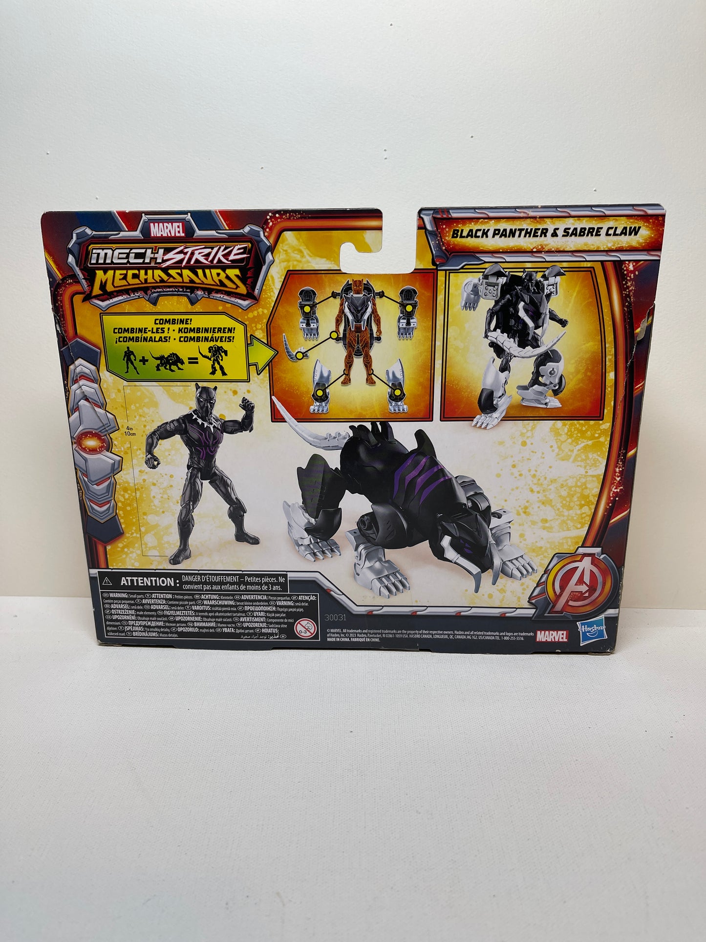 Marvel Mech Strike Mechasaurs Black Panther & Sabre Claw