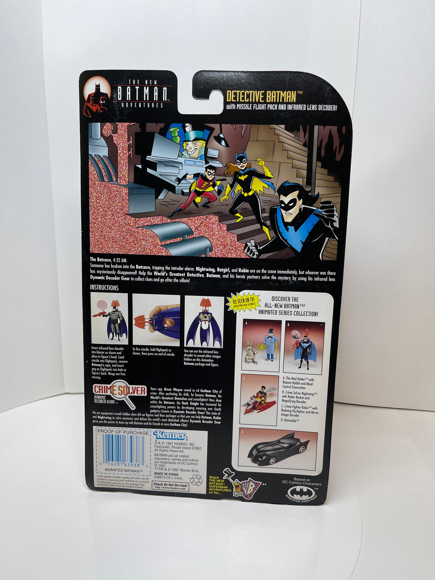 Detective Batman with Missile Flight Pack and Infrared Lens Decoder!