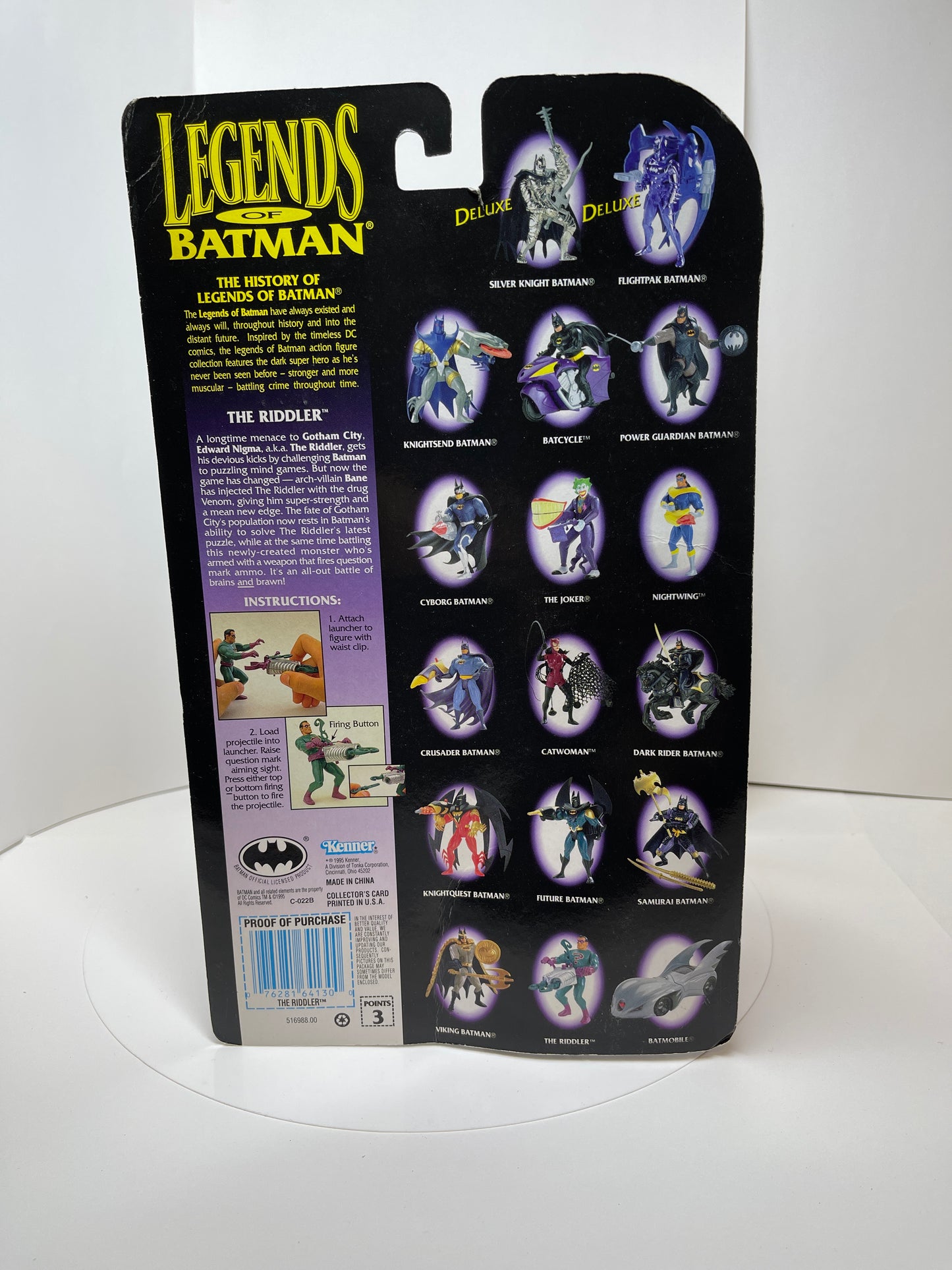 Legends of Batman The Riddler with Firing Question Mark Launcher!