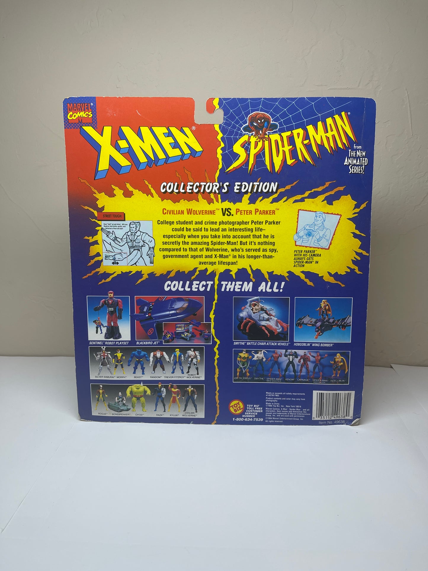 X-Men Spider-Man Collector's Edition Civilian Wolverine and Peter Parker
