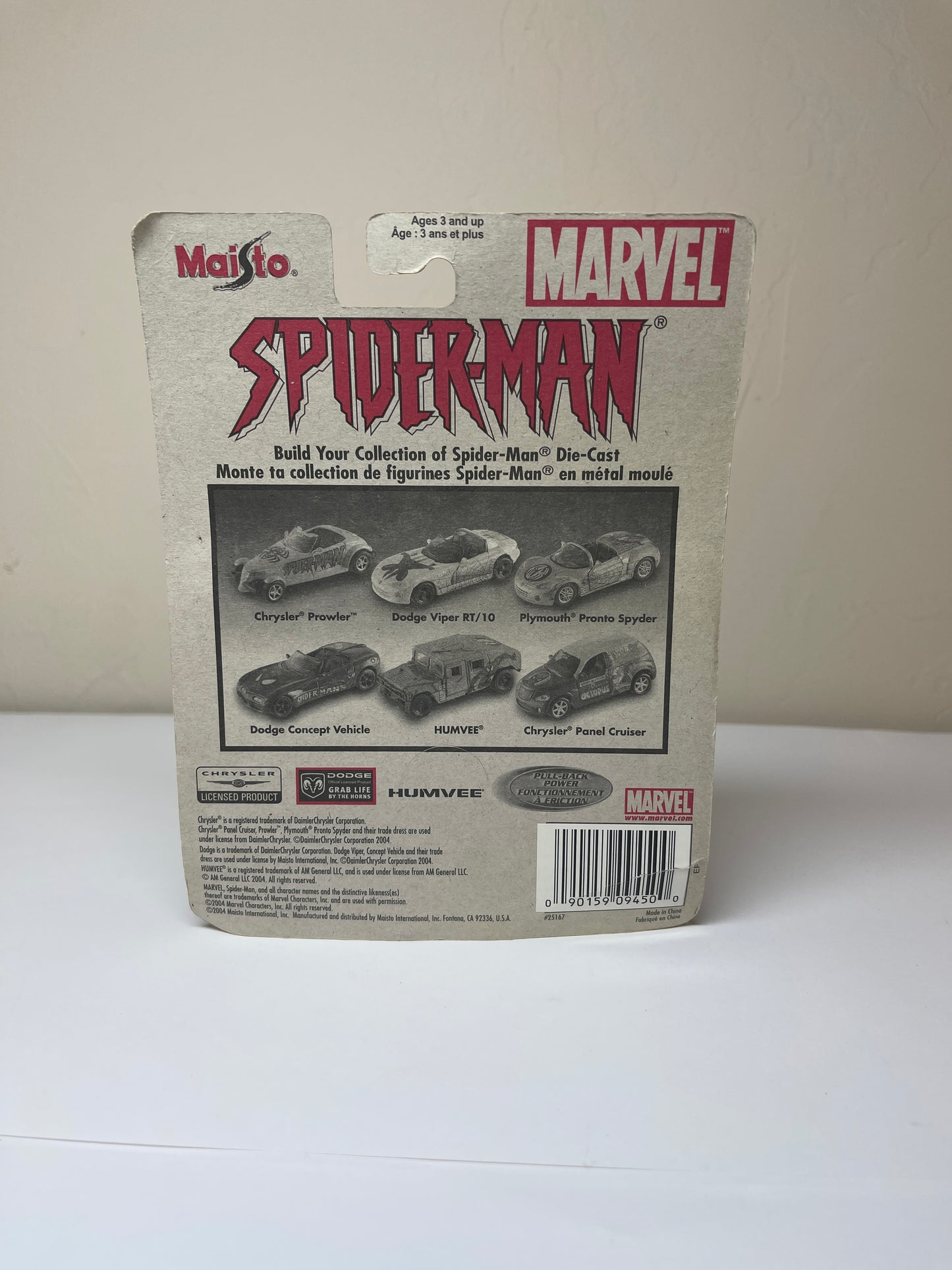 Maisto Spiderman Chrysler Panel Cruiser