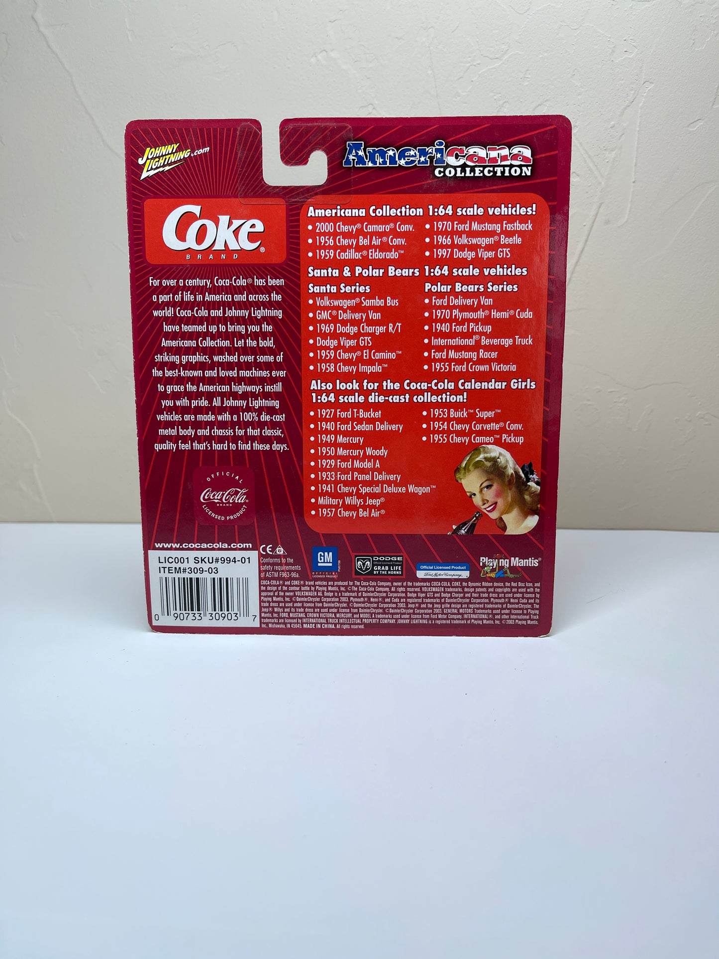 Johnny Lightning Coca-Cola 1997 Dodge Viper GTS