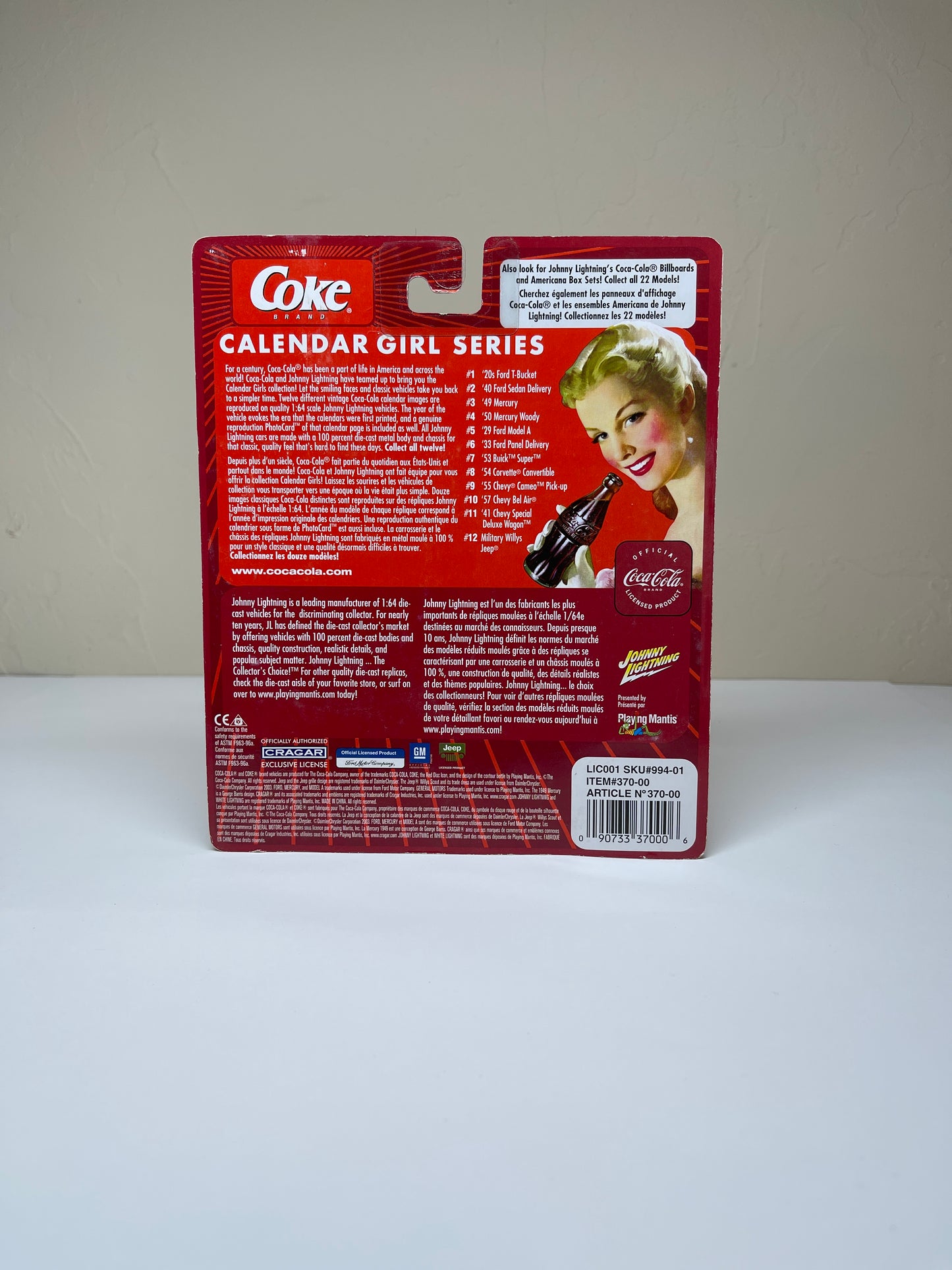 Johnny Lightning Coca-Cola 1955 Chevy Cameo Pickup