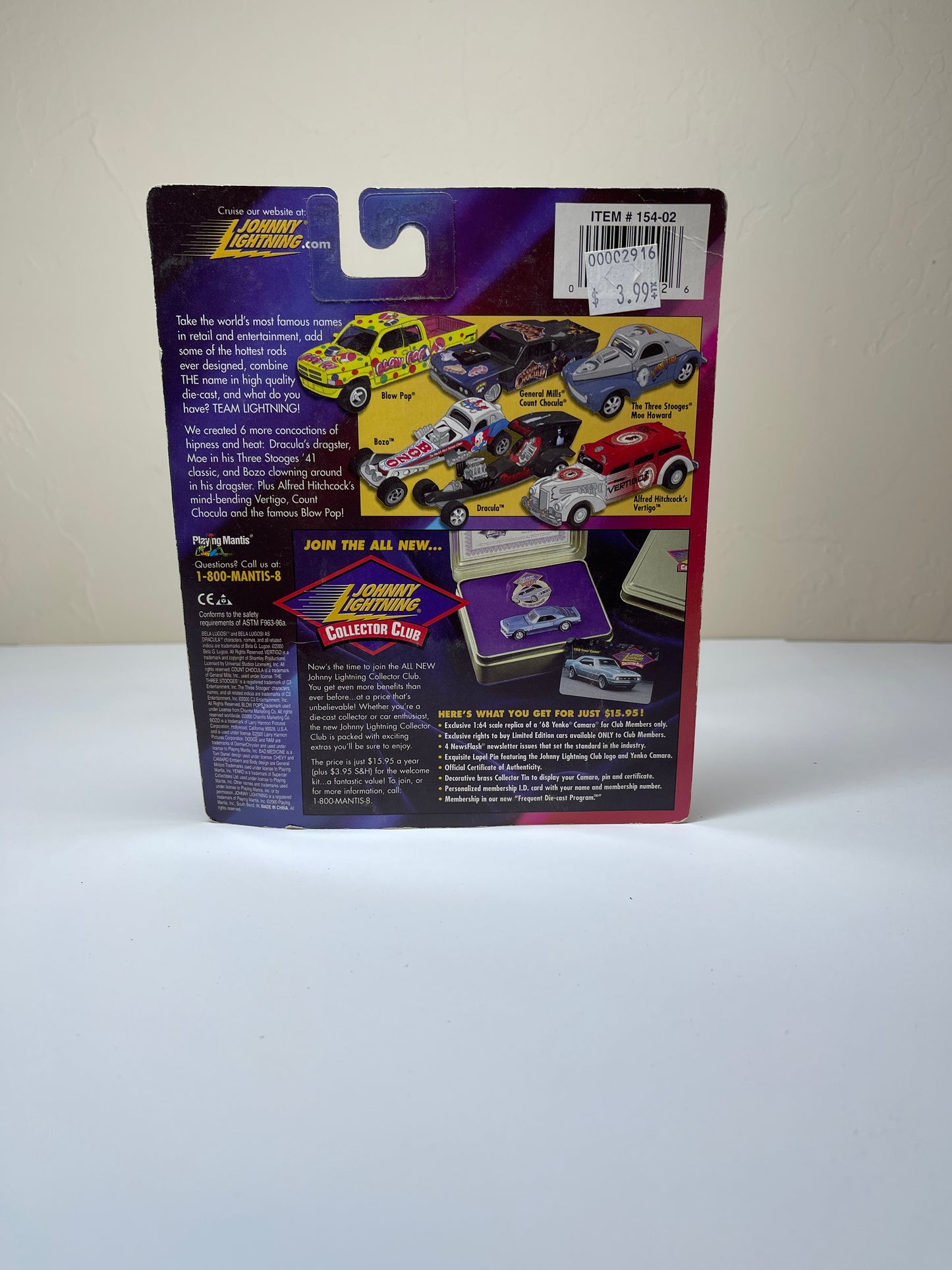 Johnny Lightning Team Lightning The Three Stooges Moe Howard