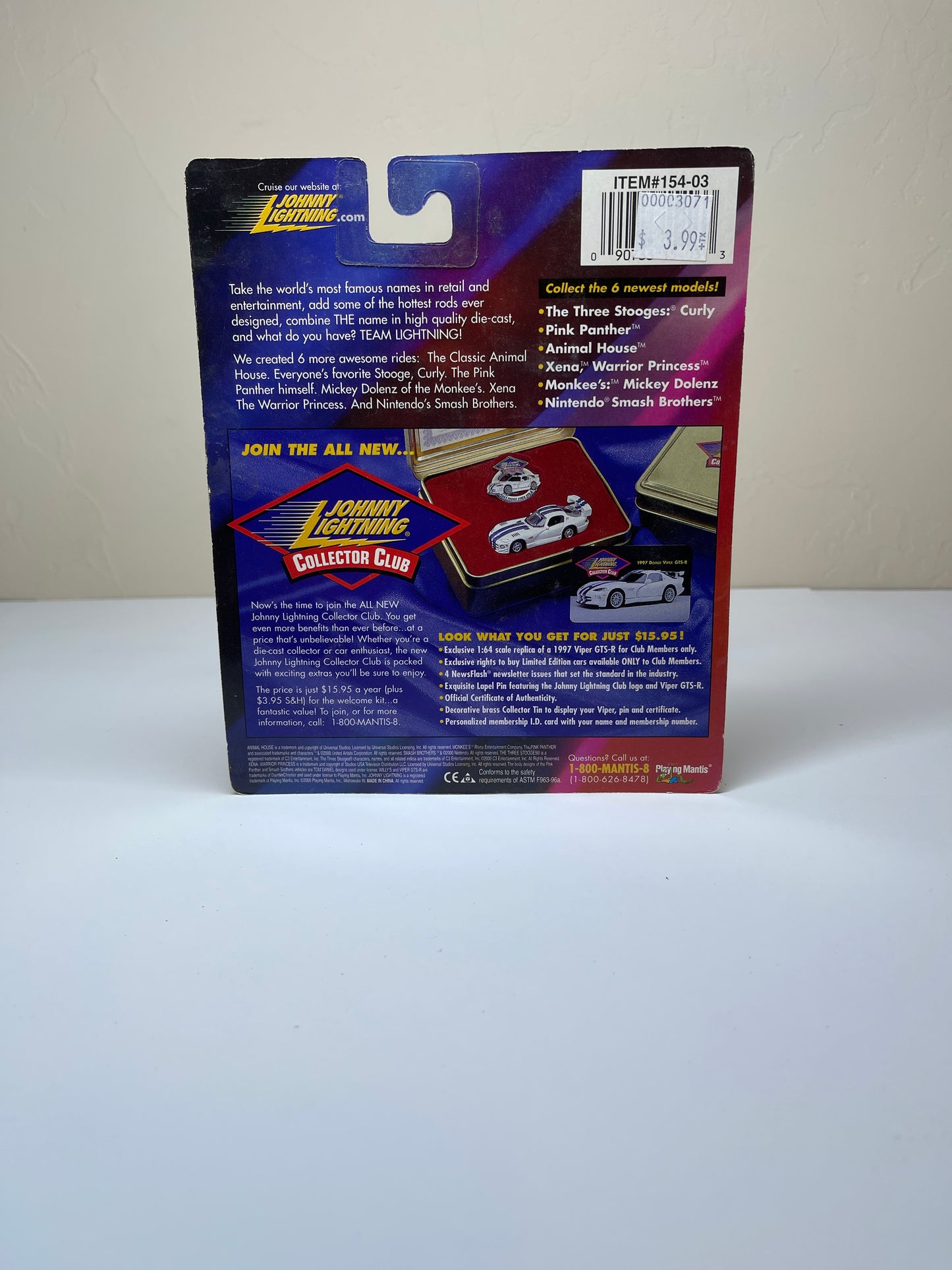 Johnny Lightning Team Lightning The Pink Panther
