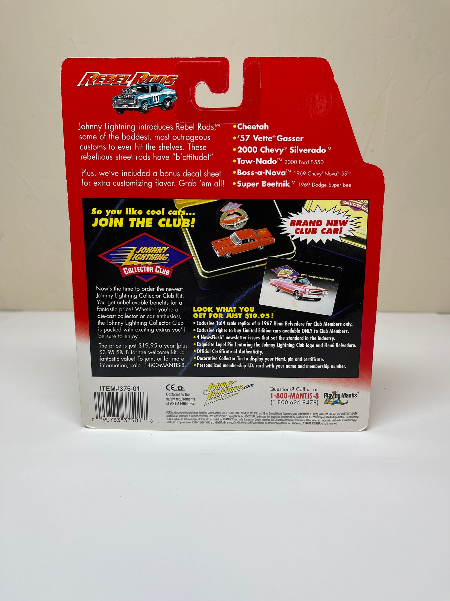 Johnny Lightning Rebel Rods 1957 Vette Gasser