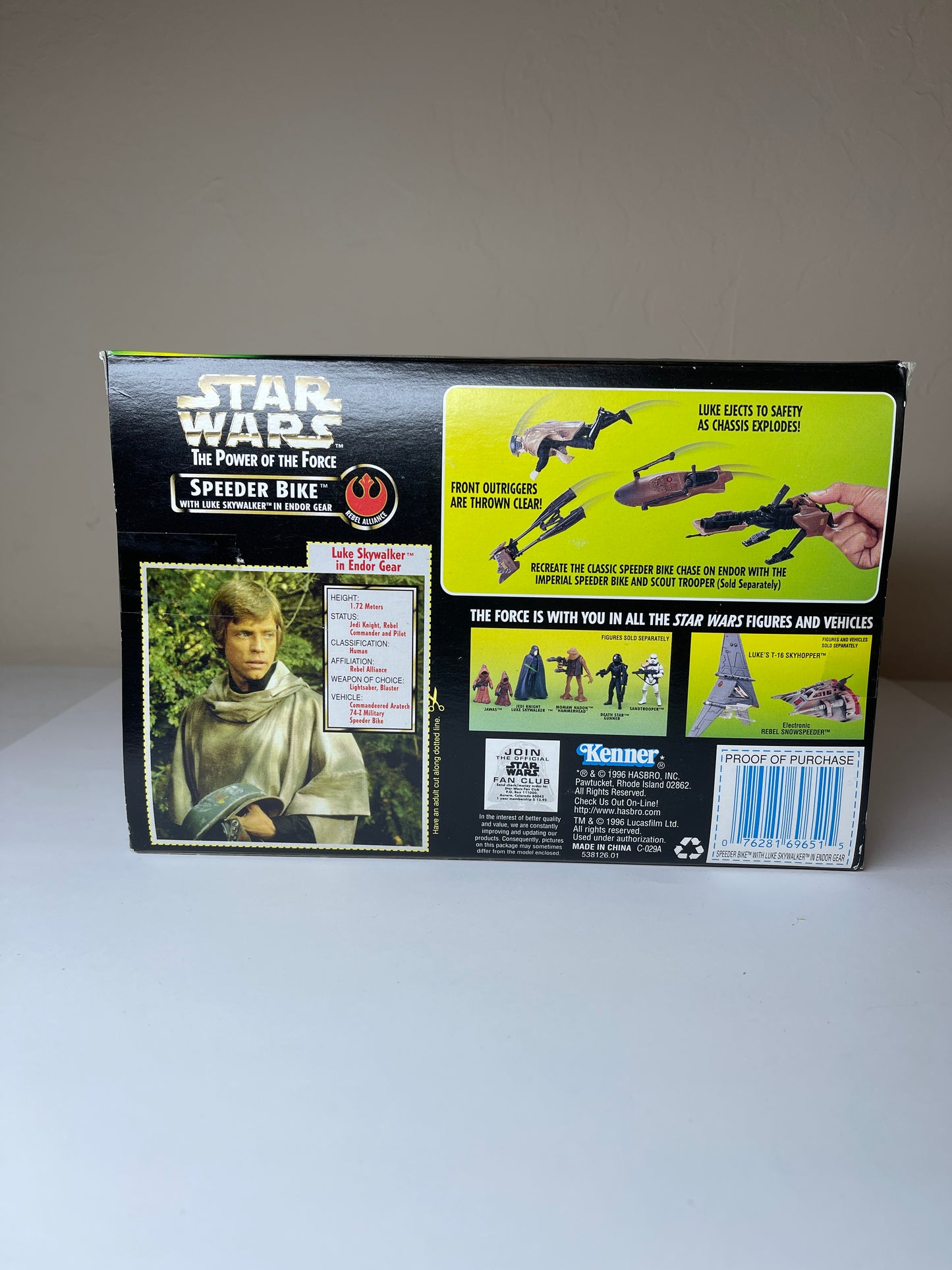 Speeder Bike with Luke Skywalker in Endor Gear