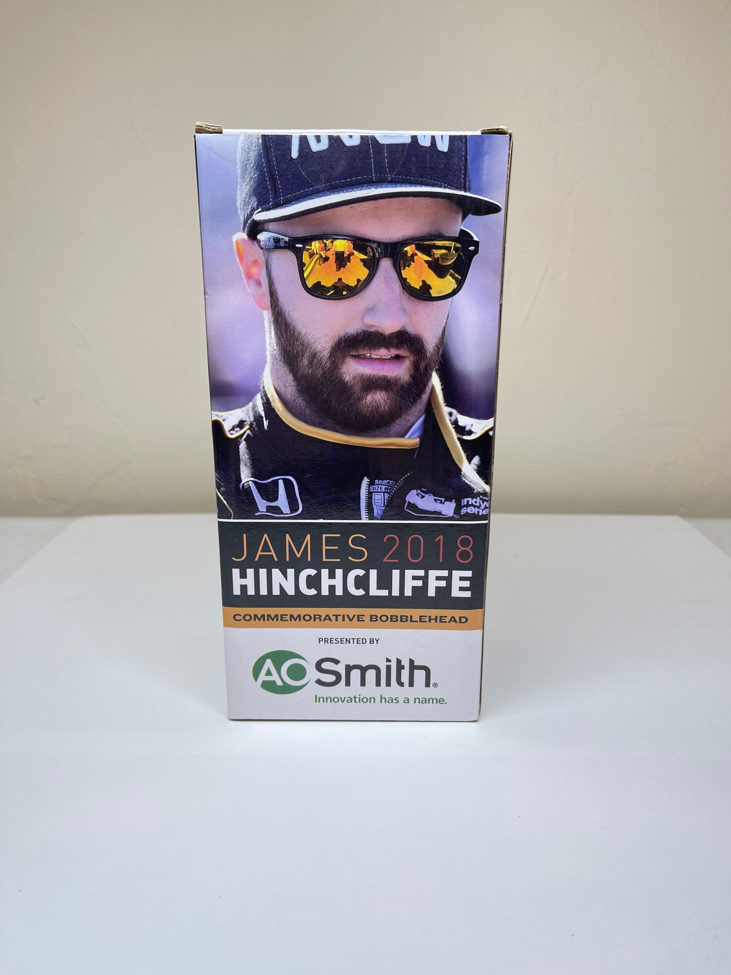 James Hinchcliffe Commemorative Bobblehead Autographed