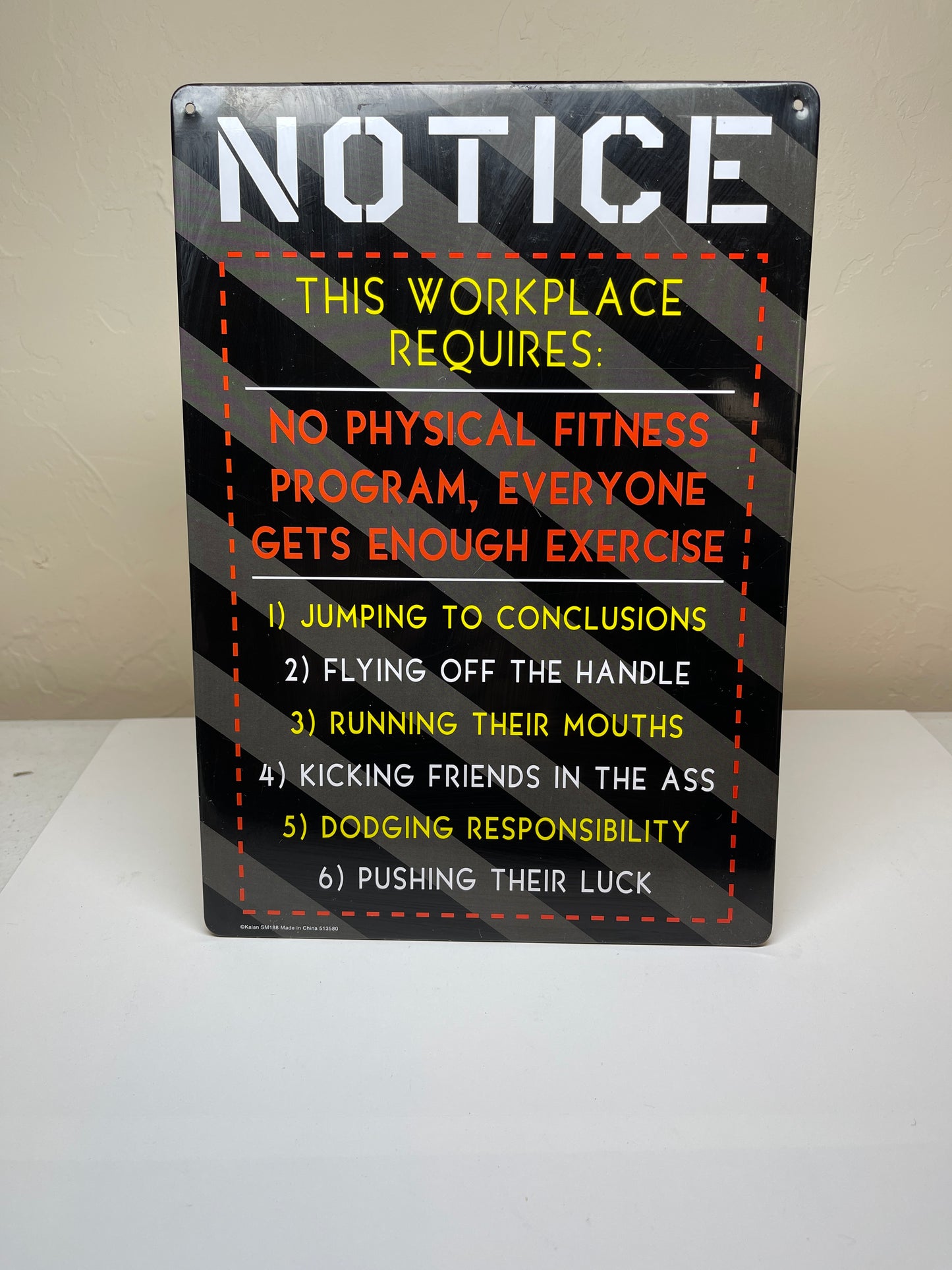 Metal Wall Hanger Novelty Sign