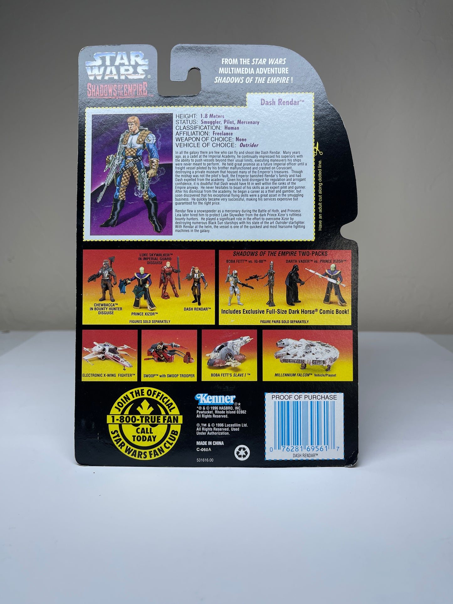 Star Wars Shadows Of The Empire Dash Rendar with Heavy Weapons Pack