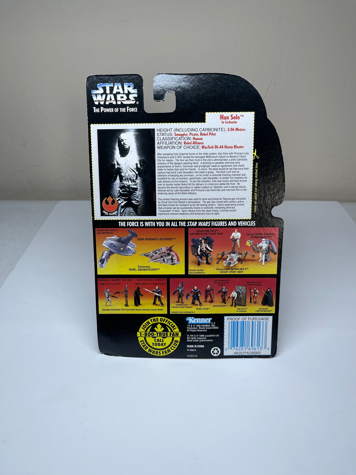 Star Wars Han Solo In Carbonite The Power Of The Force