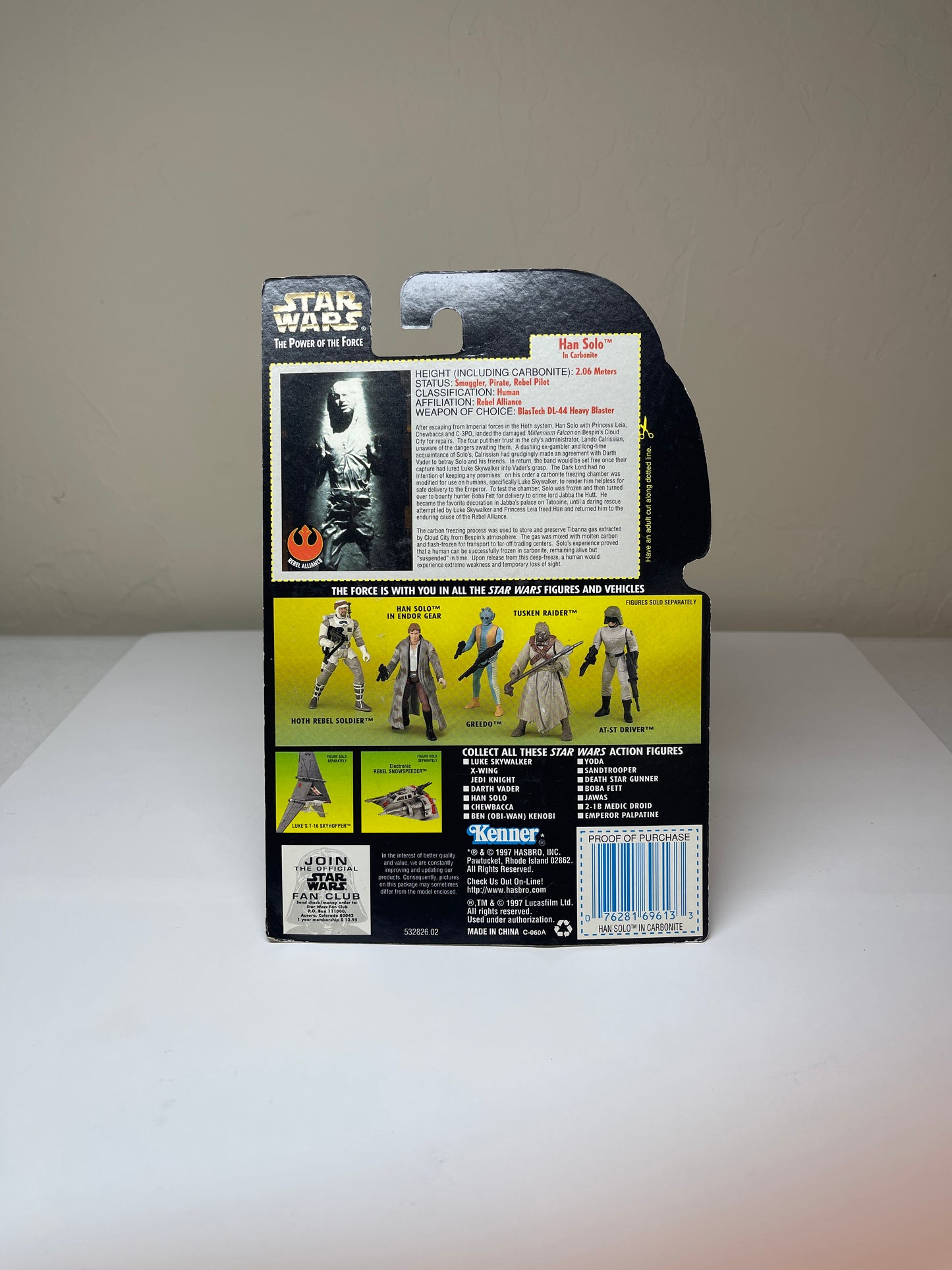 Star Wars Han Solo in Carbonite The Power Of The Force