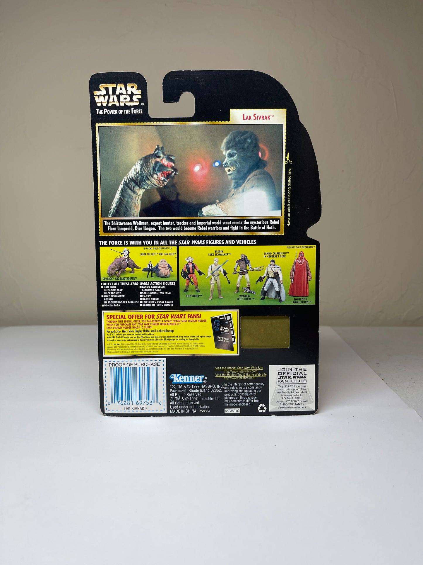 Star Wars LAK SIVRAK The Power Of The Force