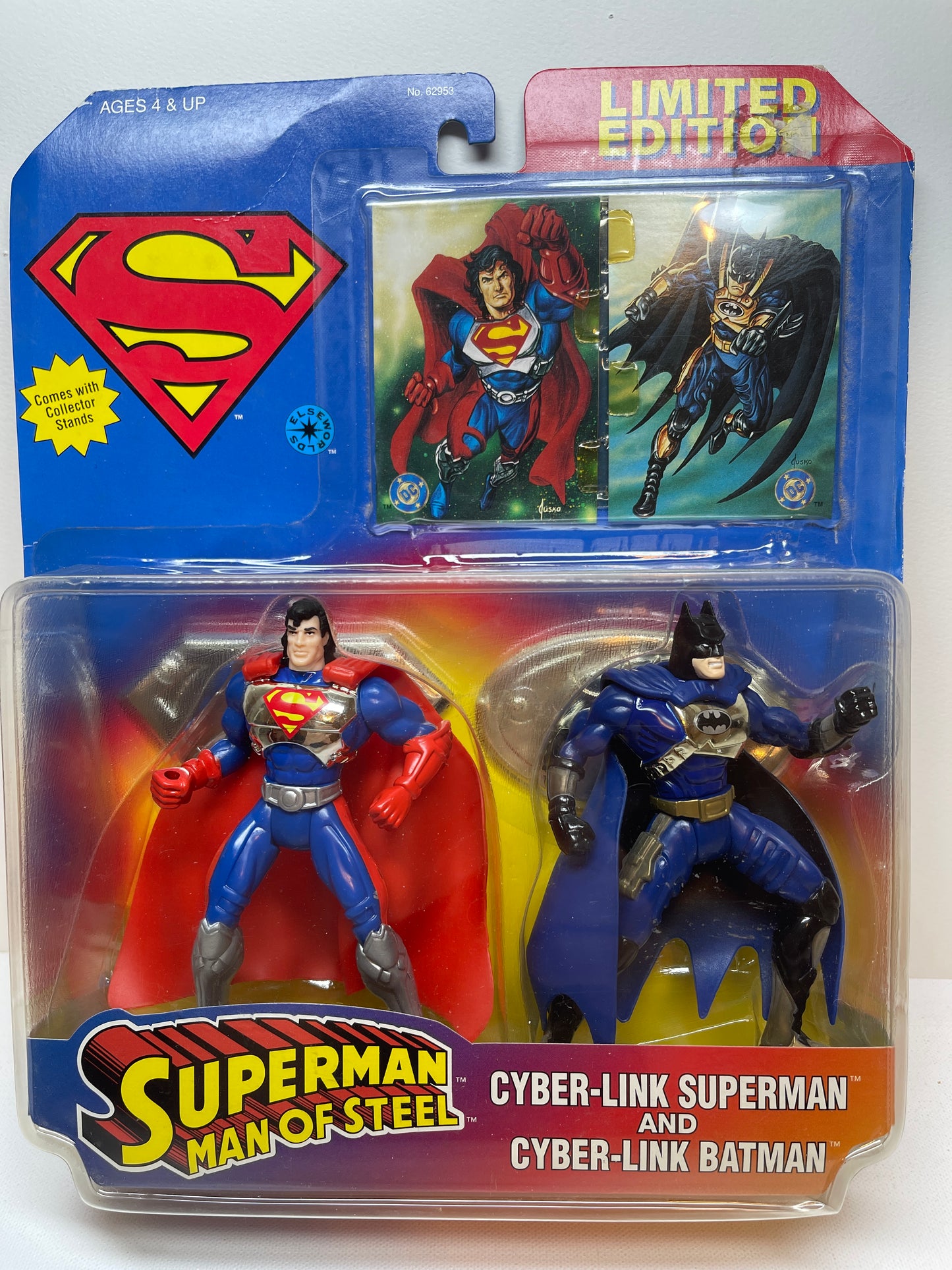 Superman Man of Steel Cyber-Link Superman and Cyber-Link Batman