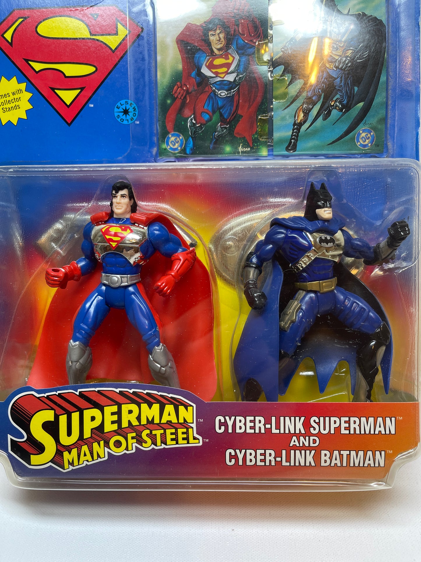 Superman Man of Steel Cyber-Link Superman and Cyber-Link Batman