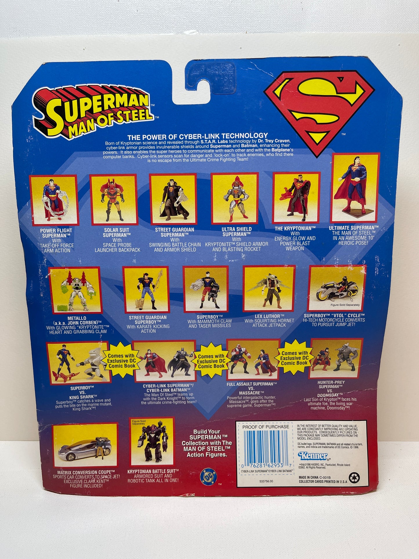 Superman Man of Steel Cyber-Link Superman and Cyber-Link Batman