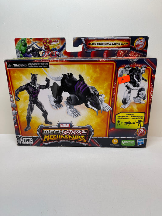 Marvel Mech Strike Mechasaurs Black Panther & Sabre Claw