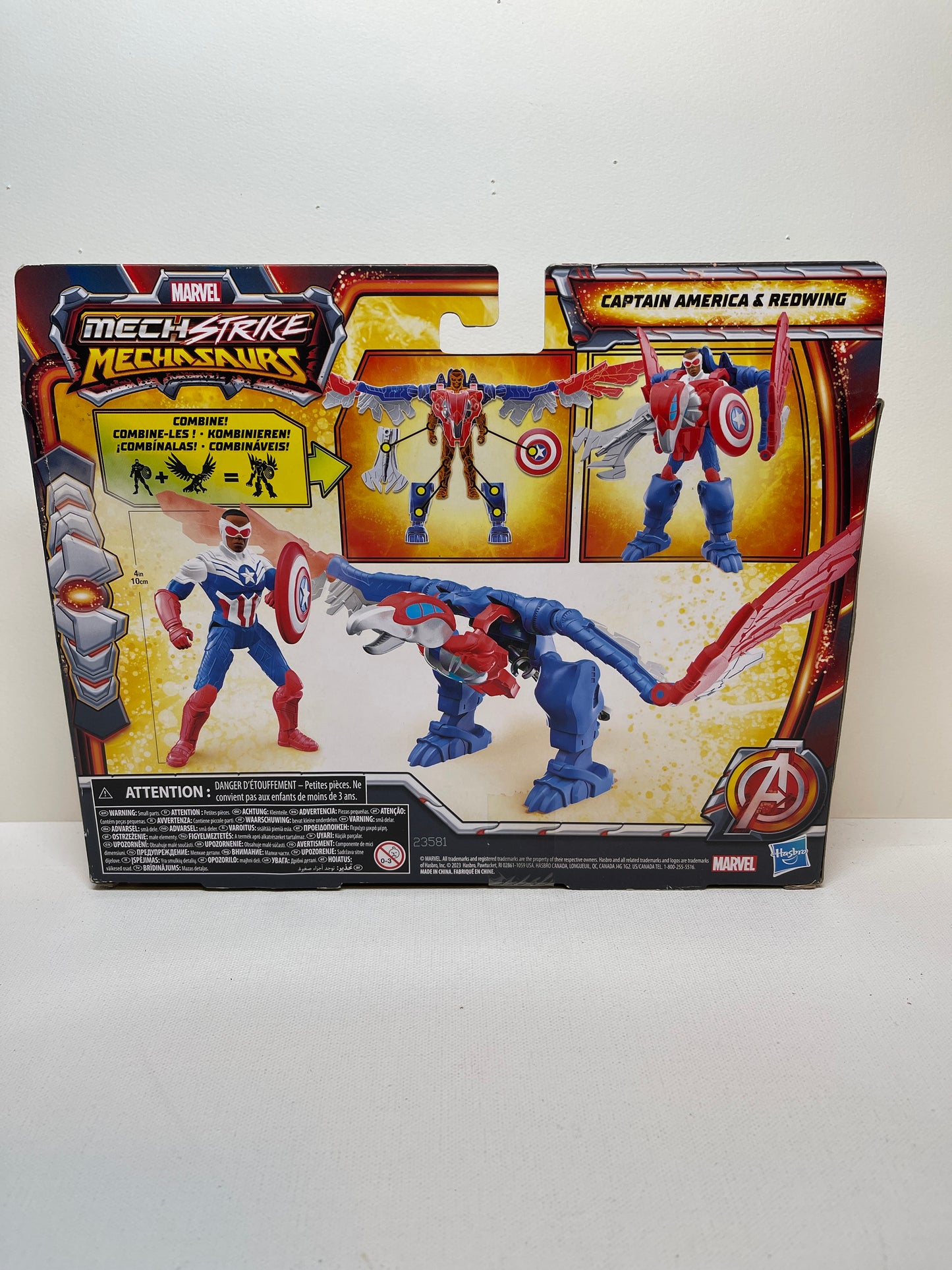 Marvel Mechstrike Mechasaurs Captain America & Redwing