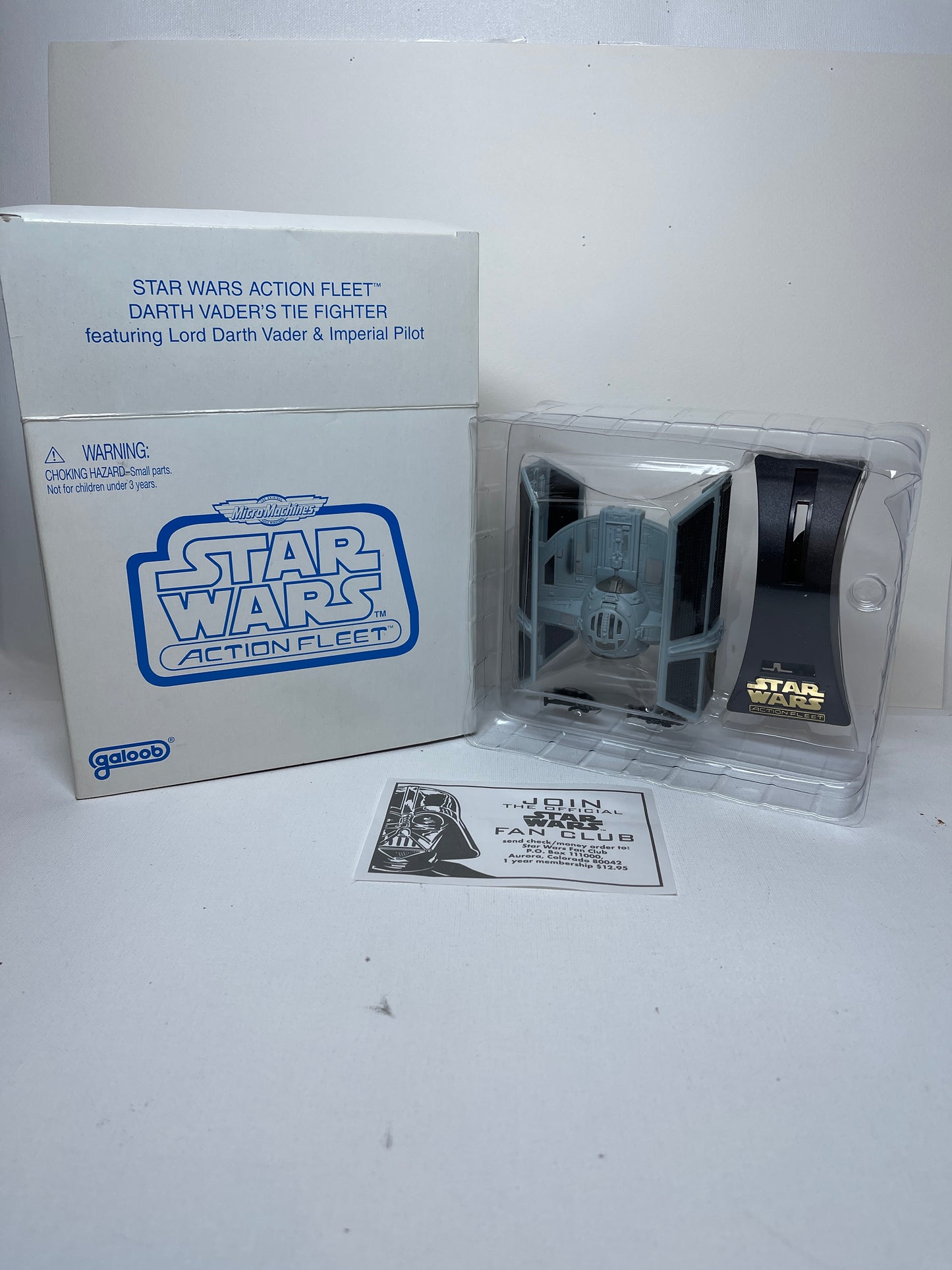 Star Wars Micro Machines Action Fleet Darth Vader's Tie Fighter galoob