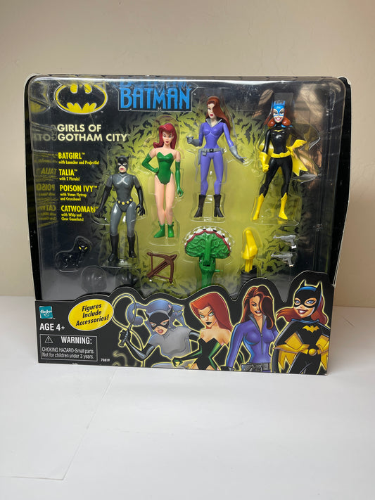 Girls of Gotham City Batgirl Talia Poison Ivy Catwoman 2003 Hasbro