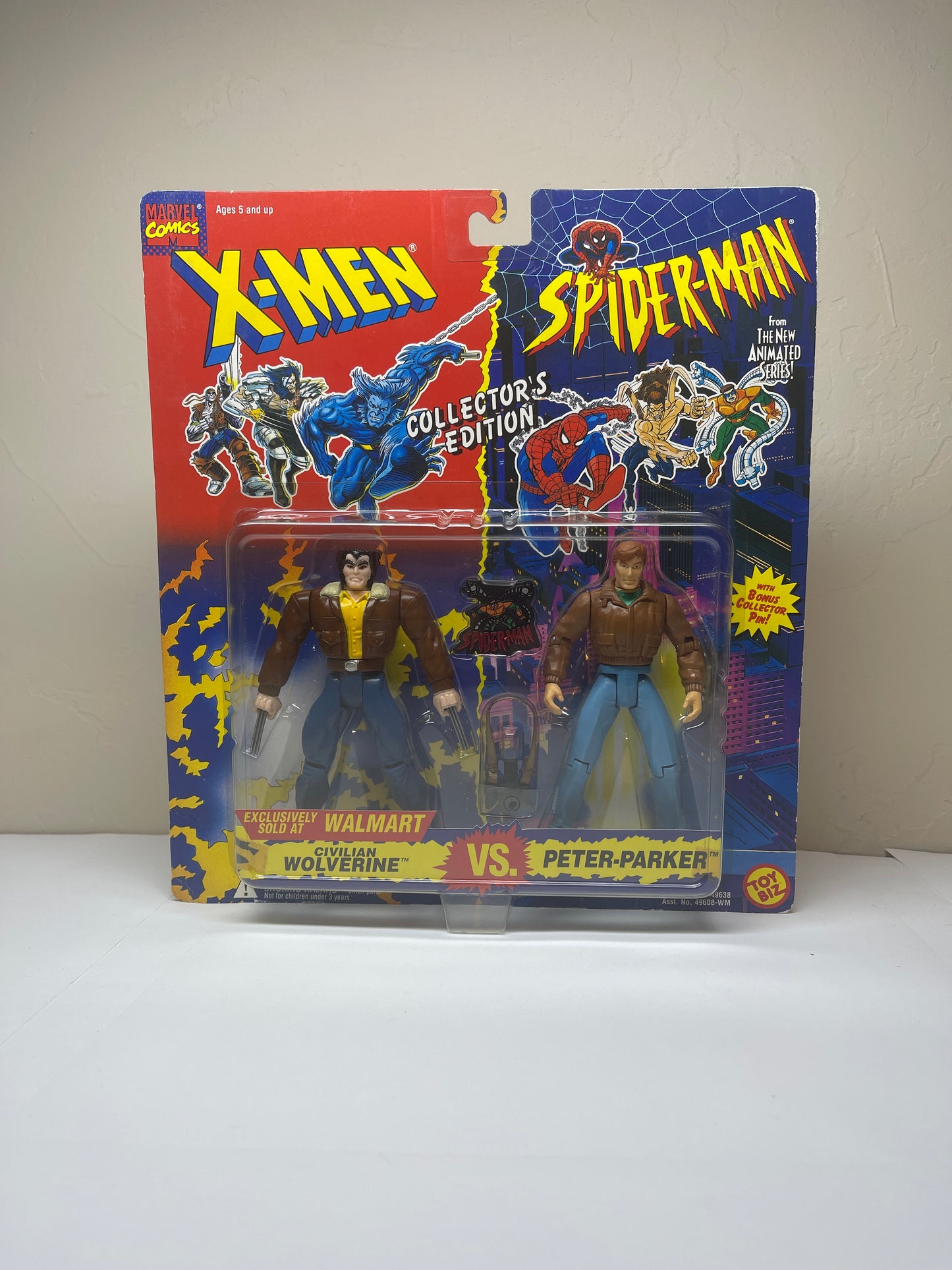 X-Men Spider-Man Collector's Edition Civilian Wolverine and Peter Parker