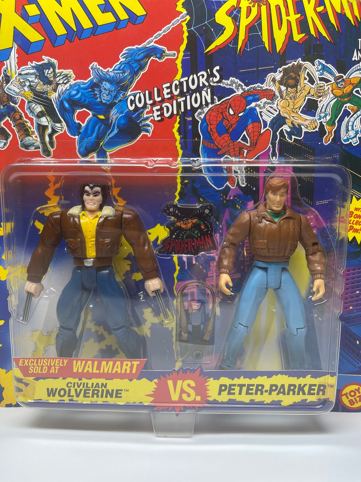 X-Men Spider-Man Collector's Edition Civilian Wolverine and Peter Parker