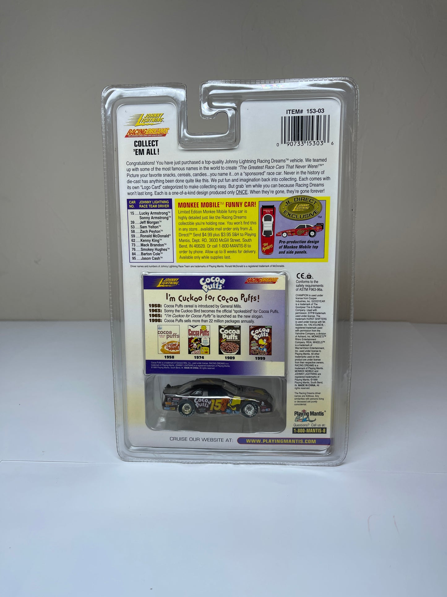 Johnny Lightning Cocoa Puffs Cereal Series