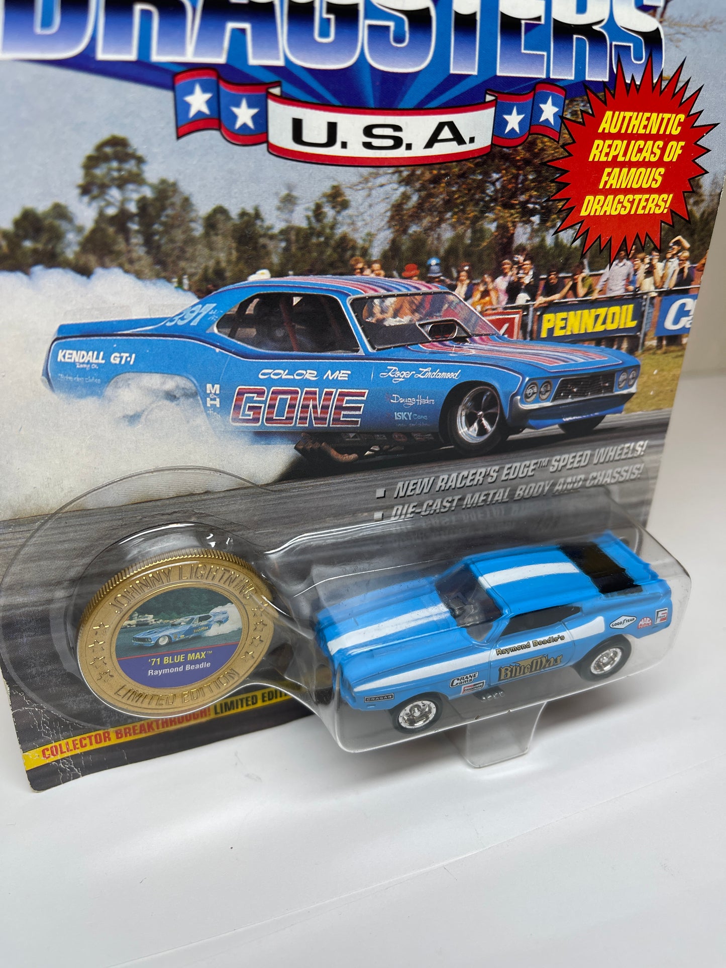 Johnny Lightning Dragsters U.S.A. 71 Blue Max