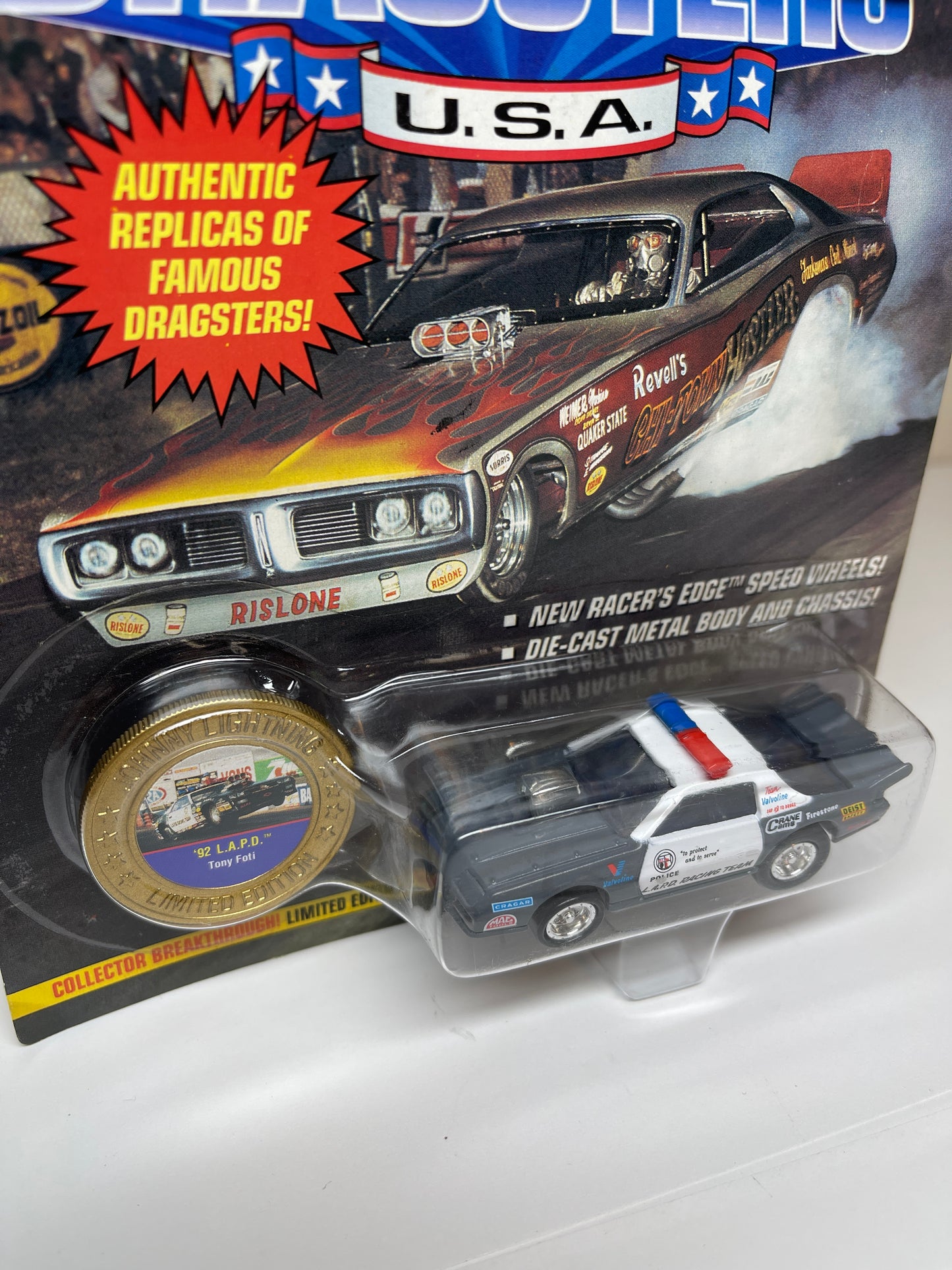 Johnny Lightning Dragsters U.S.A. 92 L.A.P.D.