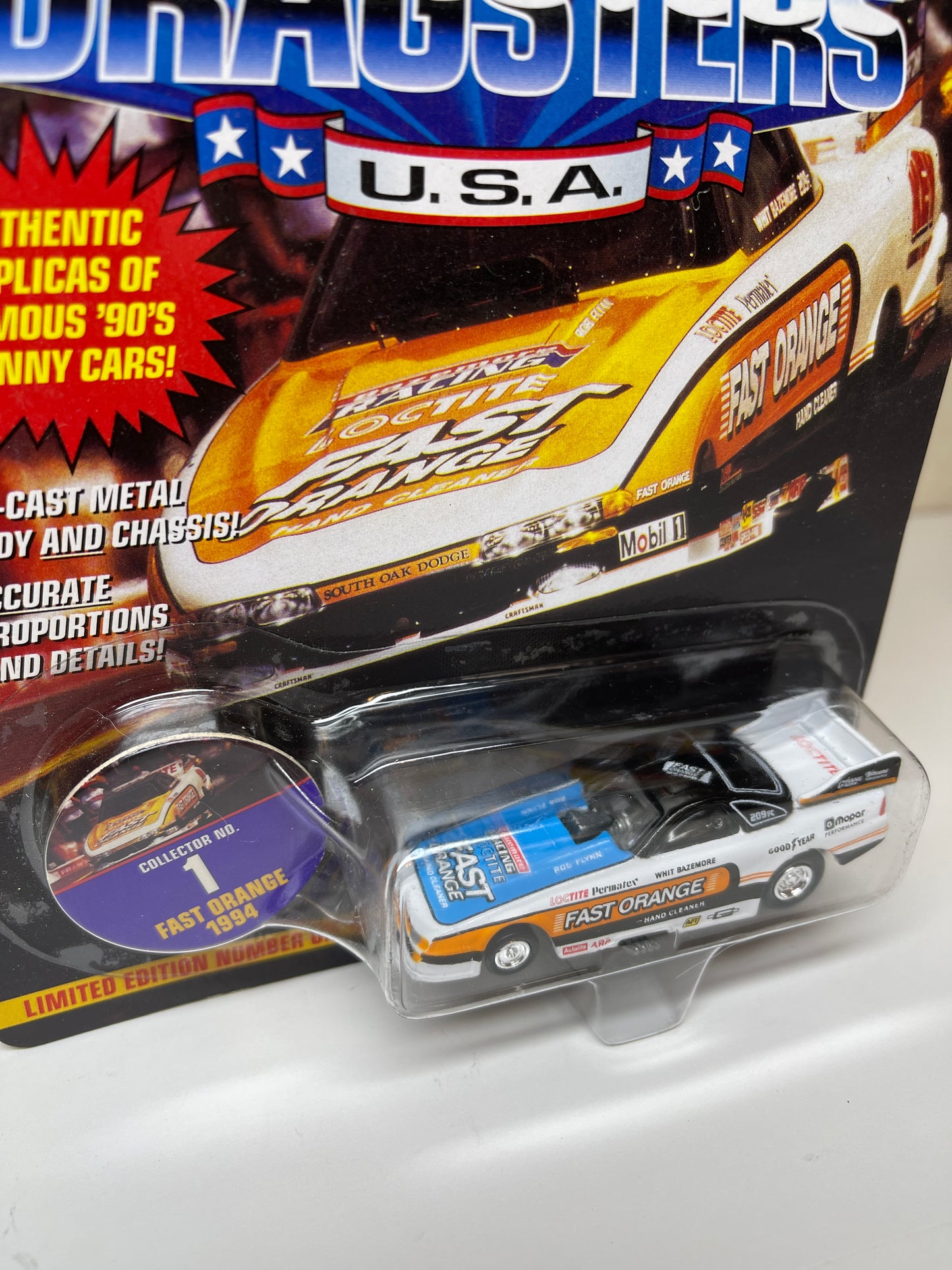 Johnny Lightning Dragsters Fast Orange 1994