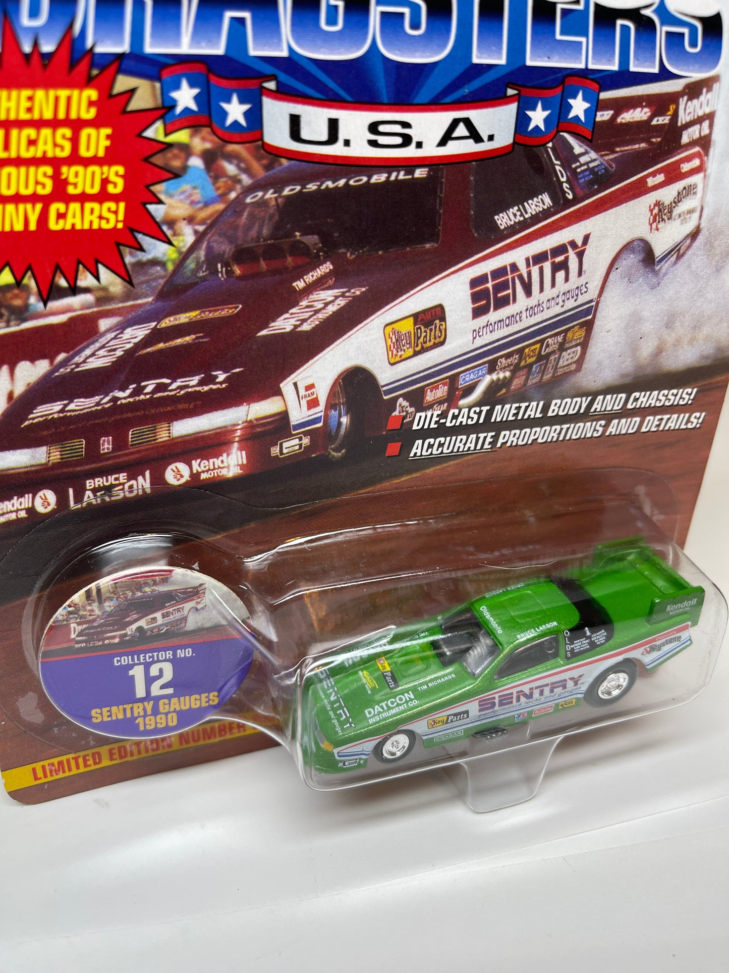 Johnny Lightning Dragsters Sentry Gauges 1990