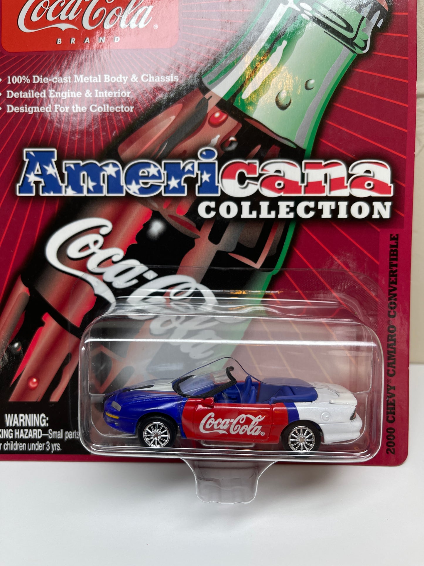 Johnny Lightning Coca-Cola 2000 Chevy Camaro Convertible