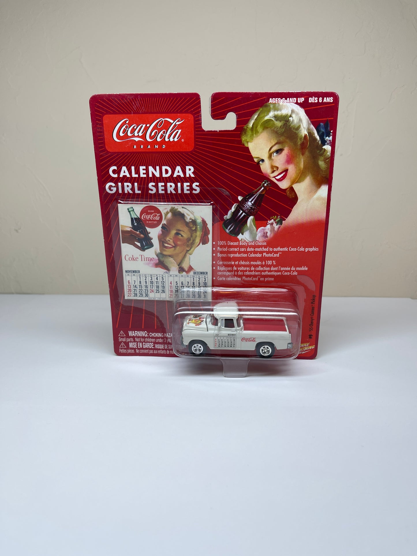 Johnny Lightning Coca-Cola 1955 Chevy Cameo Pickup