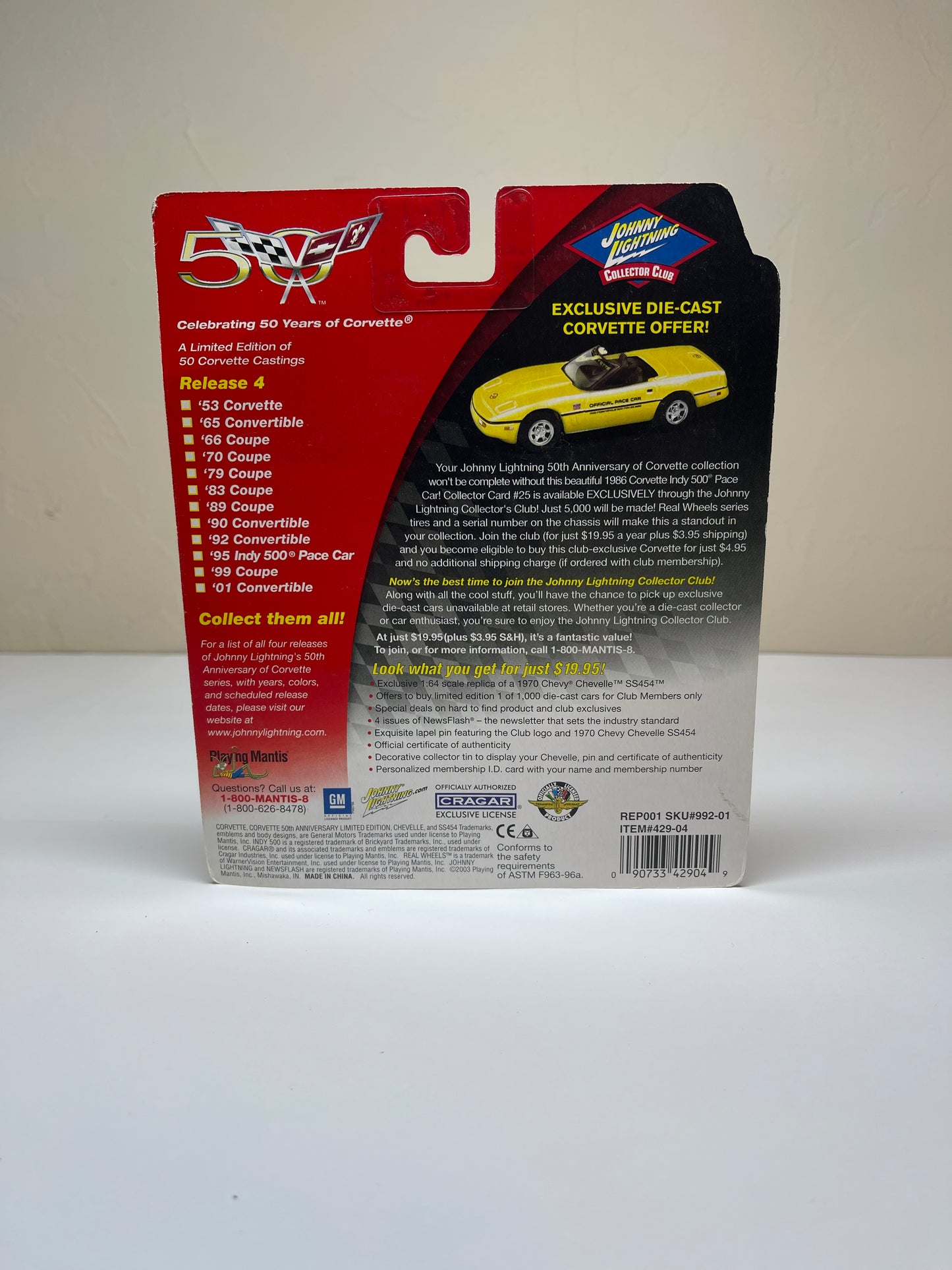 Johnny Lightning 1989 Corvette