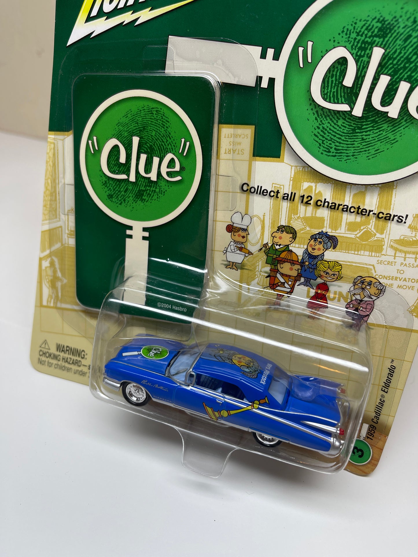 Johnny Lightning Clue Mrs. Peacock 1959 Cadillac Eldorado