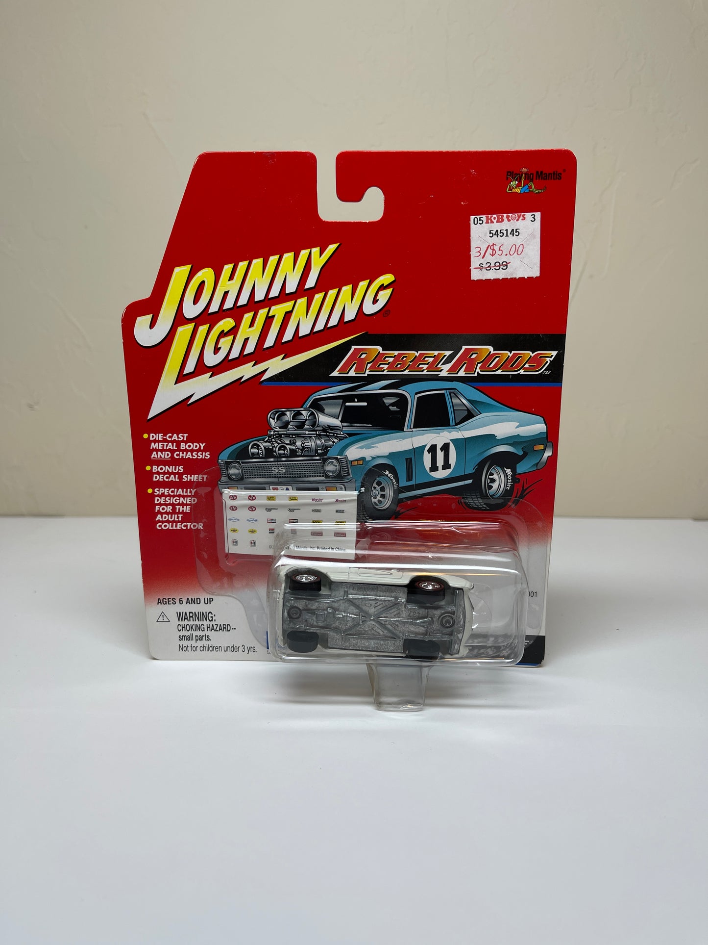Johnny Lightning Rebel Rods 1957 Vette Gasser
