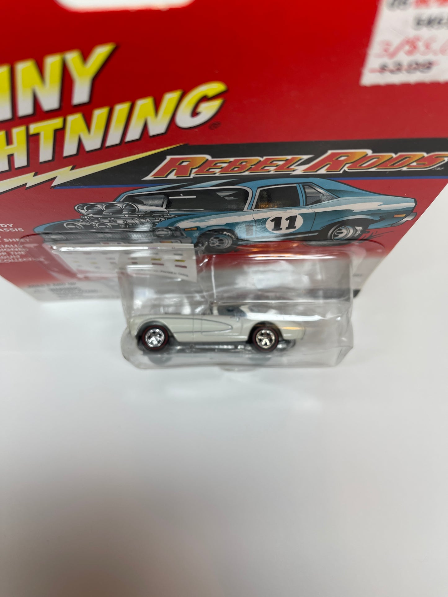 Johnny Lightning Rebel Rods 1957 Vette Gasser