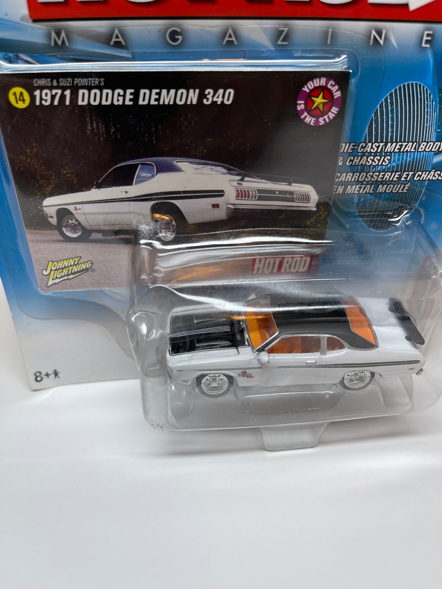Johnny Lightning Hot Rod Magazine 1971 Dodge Demon 340