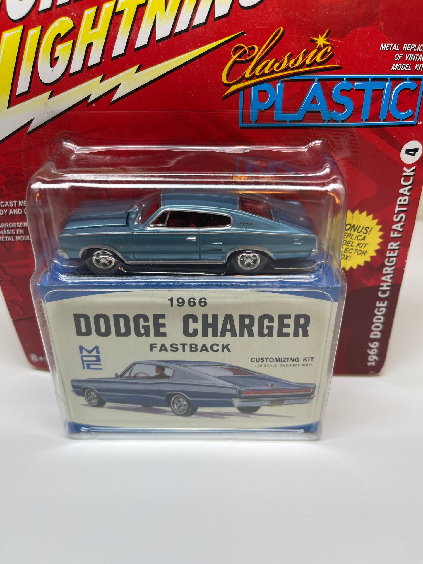 Johnny Lightning Classic Plastic 1966 Dodge Charger Fastback