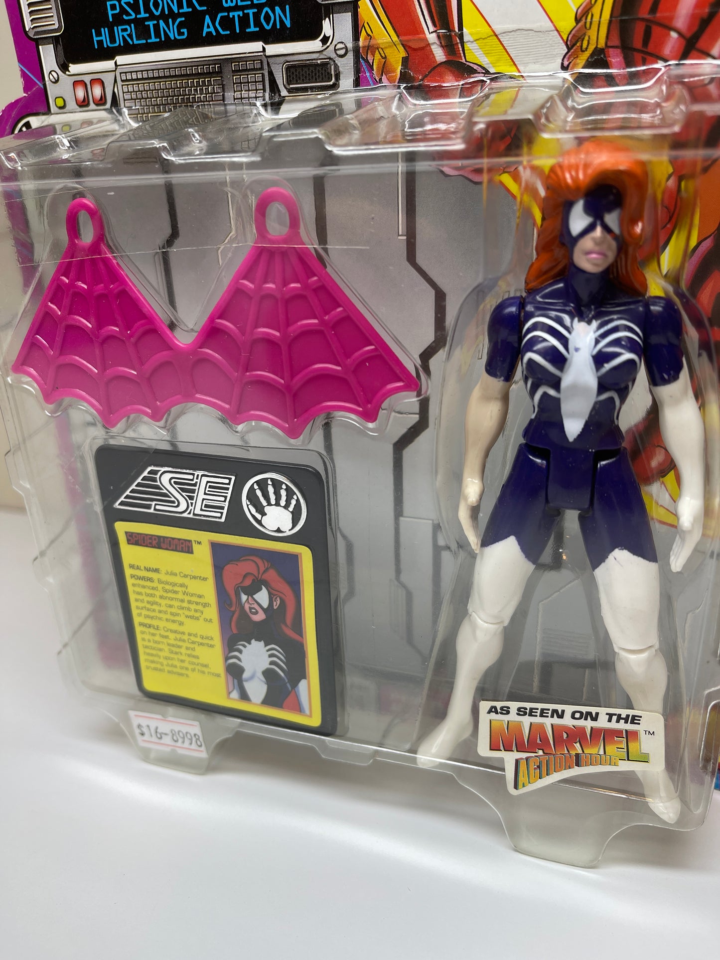 Spider Woman With Psionic Web Hurling Action