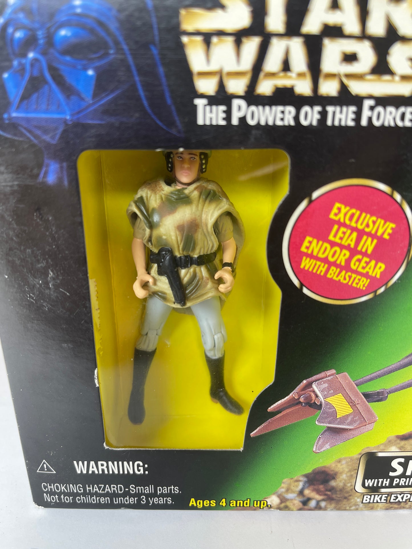 Speeder Bike with Princess Leia Organa in Endor Gear