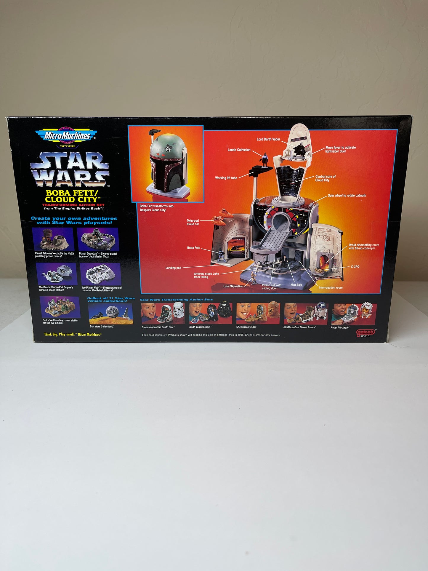 Micro Machines Space Star Wars Boba Fett Cloud City Playset