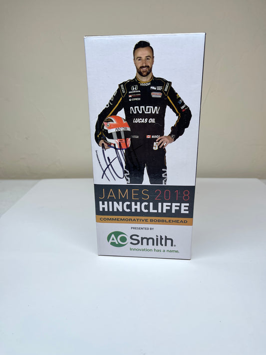 James Hinchcliffe Commemorative Bobblehead Autographed