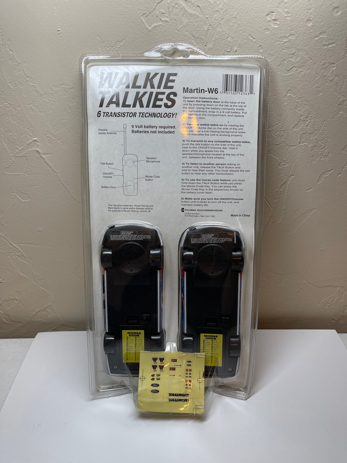 Mark Martin Walkie Talkies Nascar