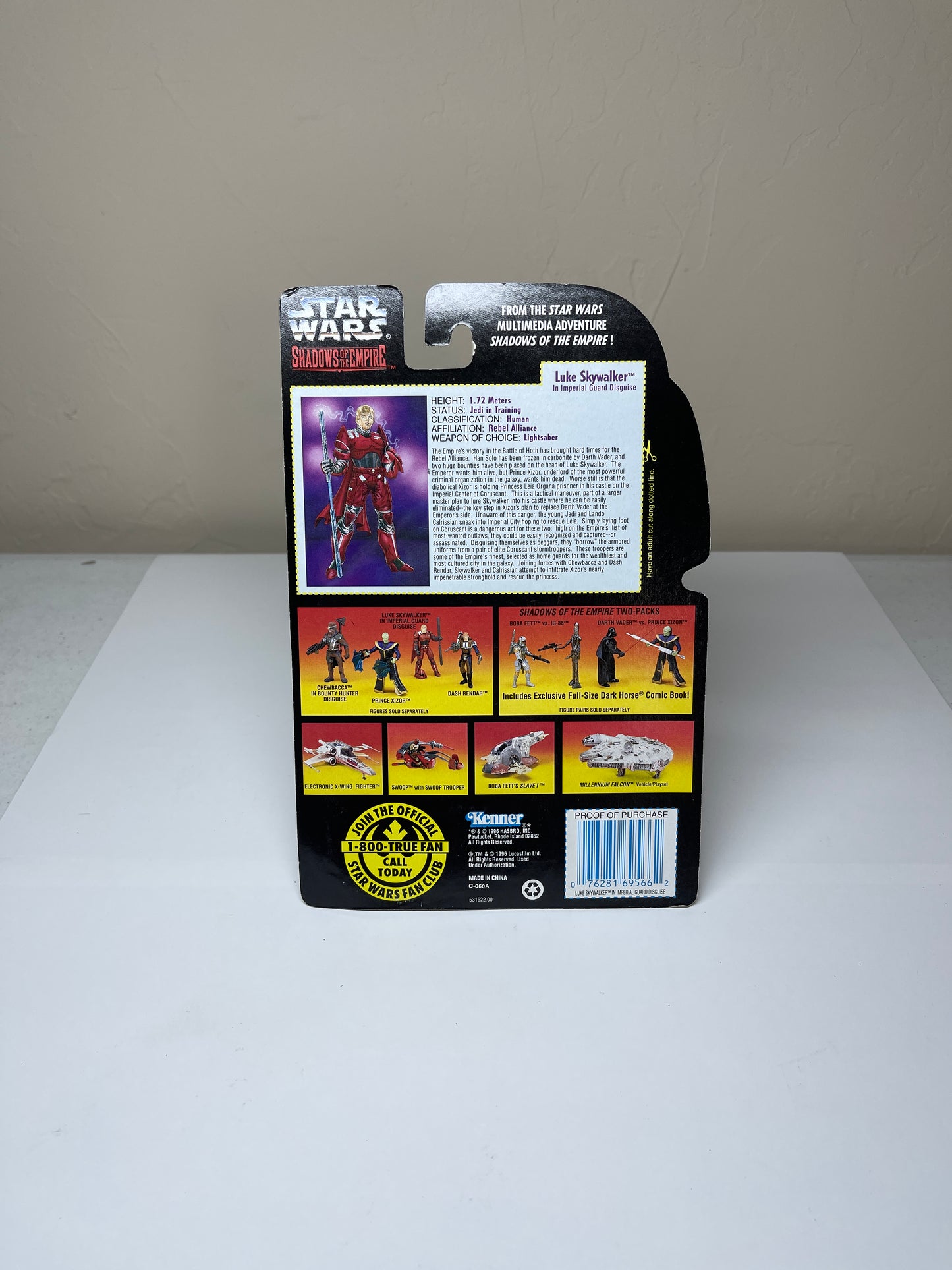 Star Wars Shadows Of The Empire Luke Skywalker in Imperial Guard Disguise