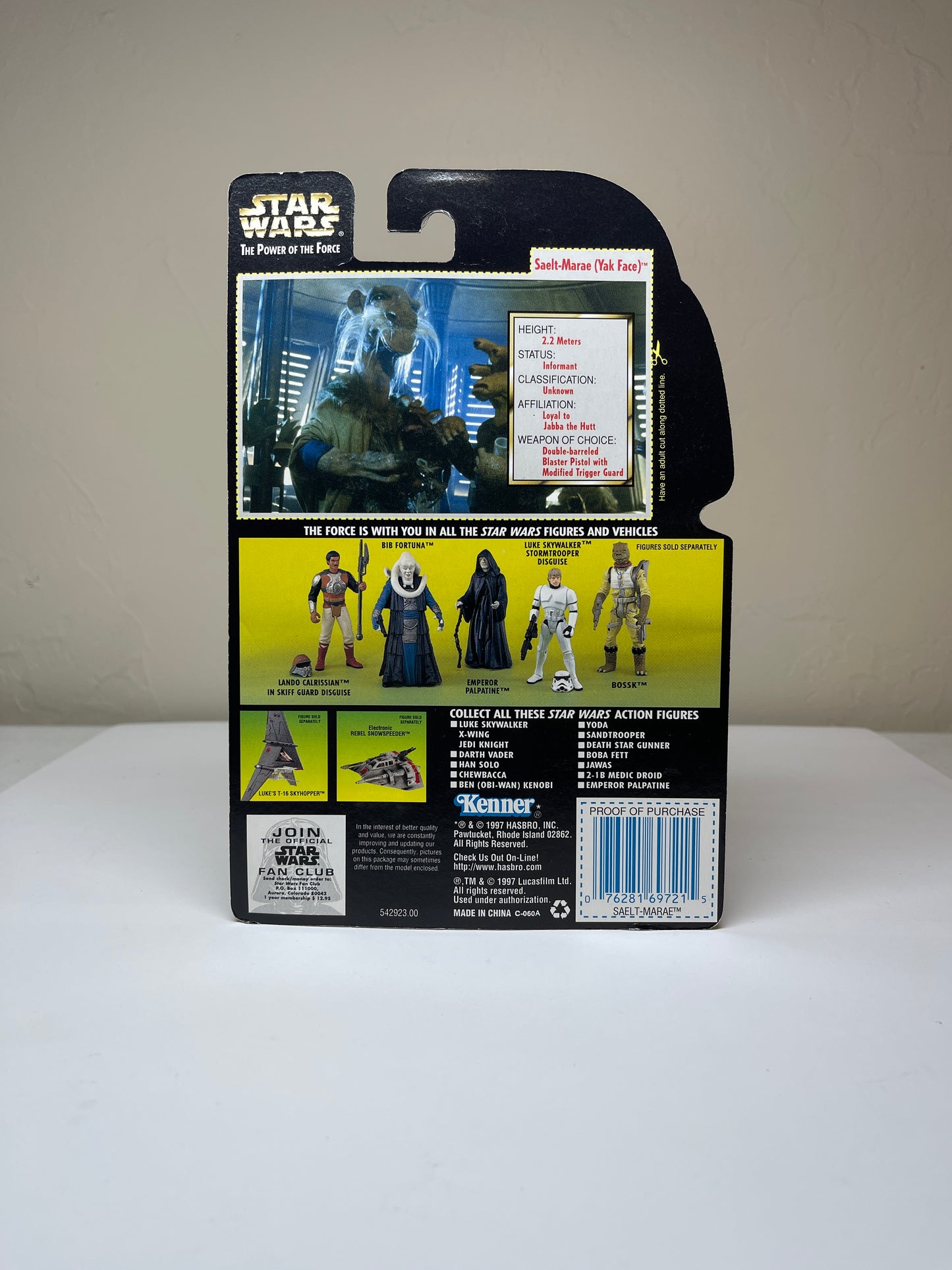 Star Wars Saelt-Marae (YAK Face) The Power Of The Force