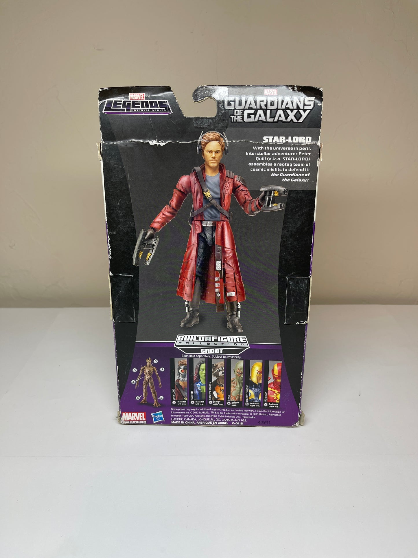 Guardians of the Galaxy Star-Lord Marvel Legends Infinite Series