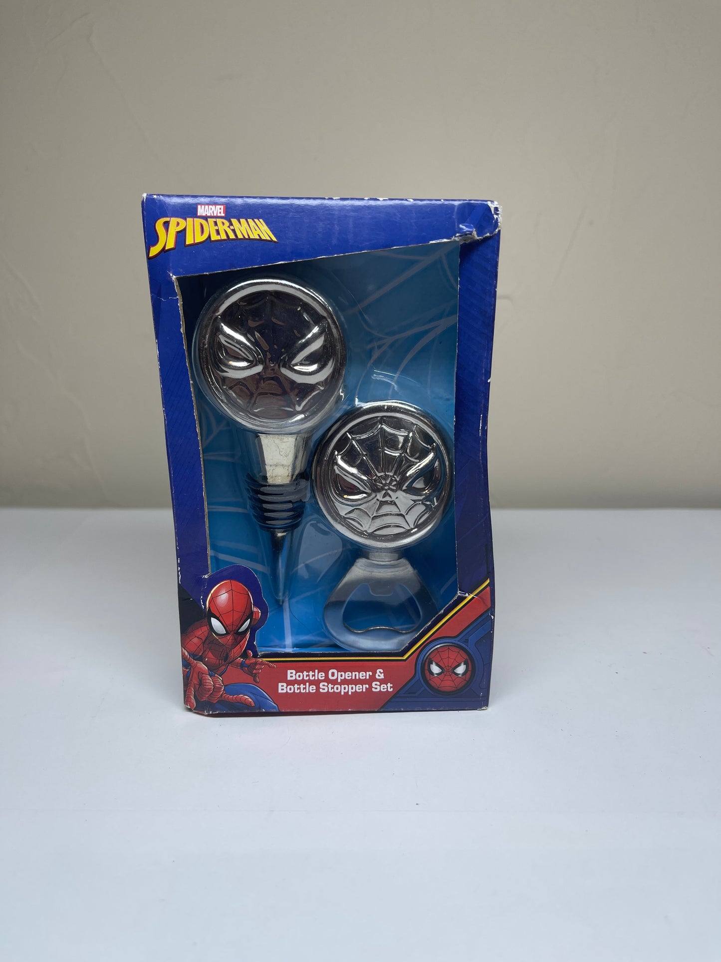 Marvel Spider-Man Bottle Opener and Bottle Stopper Set